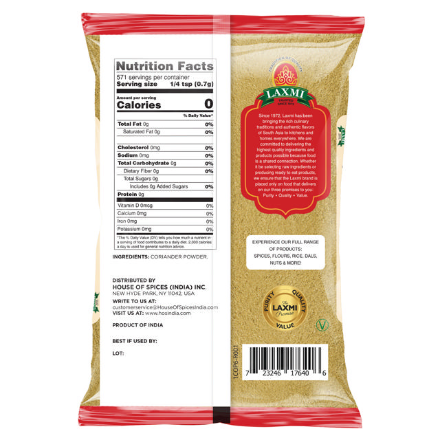 LX. CORIANDER POWDER 20X400 GM (NONGMO)