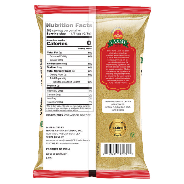 LX. CORIANDER POWDER 20X200 GM (NONGMO)