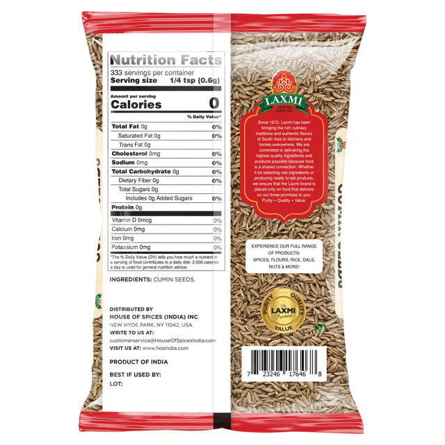 LX. CUMIN SEED 20X200 GM (NONGMO)