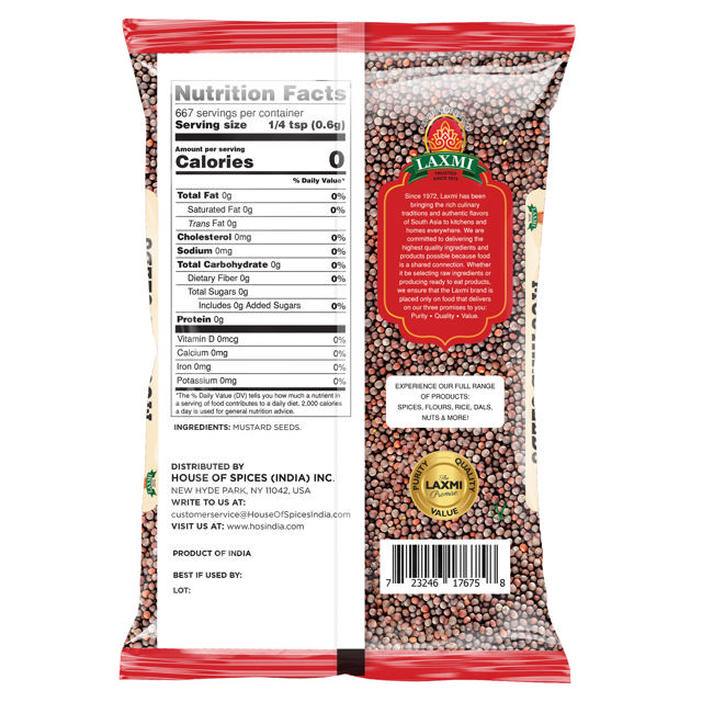 LX. MUSTARD SEED 20X400 GM (NONGMO)