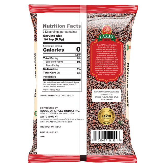 LX. MUSTARD SEED 20X200 GM (NONGMO)