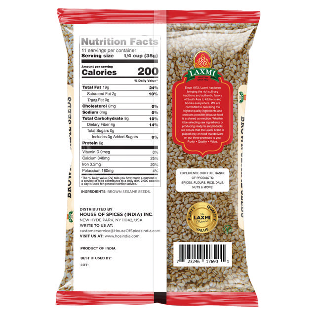 LX. SESAME SEED BROWN 20X400 GM (NONGMO)