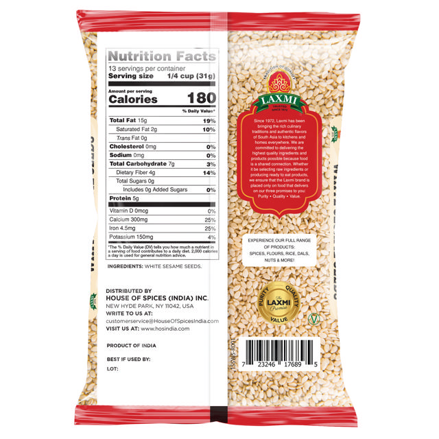 LX. SESAME SEED WHITE 20X400 GM (NONGMO)