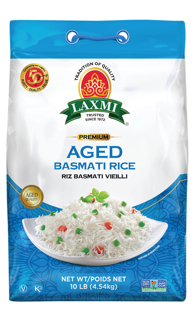 LX. AGED BASMATI RICE 10 LB (NONGMO)