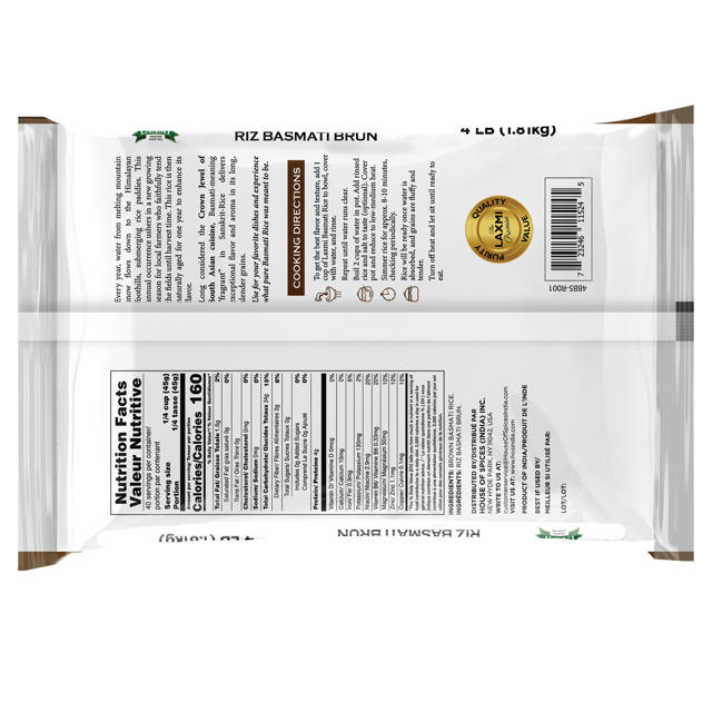 LX. BROWN BASMATI RICE 10X4 LB (NONGMO)