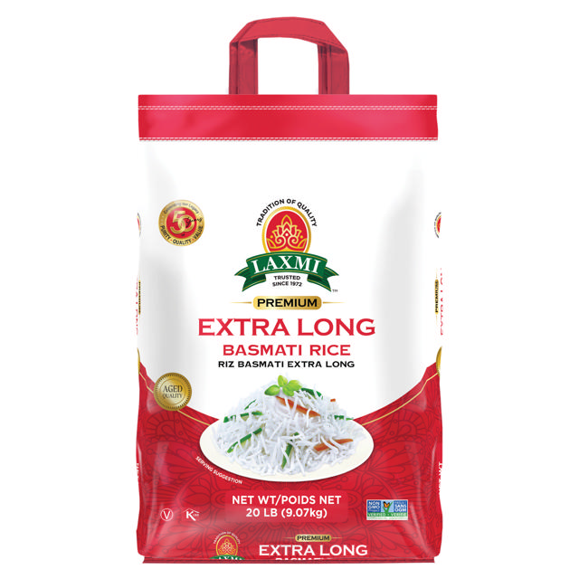 LX. EXTRA LONG BASMATI RICE 2X20 LB (NONGMO)