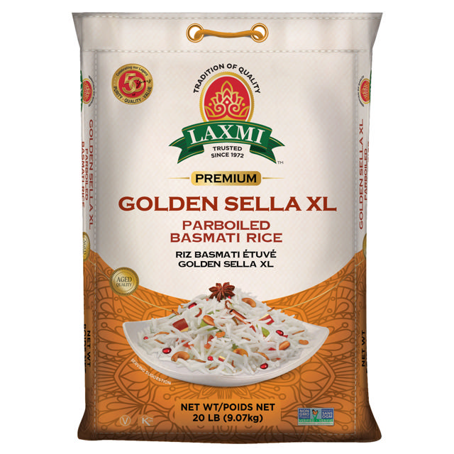 LX. GOLDEN SELLA XL BASMATI RICE 2X20 LB(NONGMO)