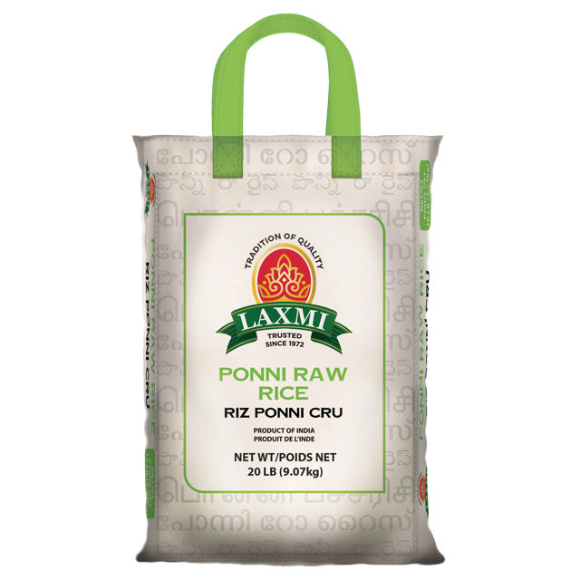 LX. PONNI RAW RICE 2X20 LB