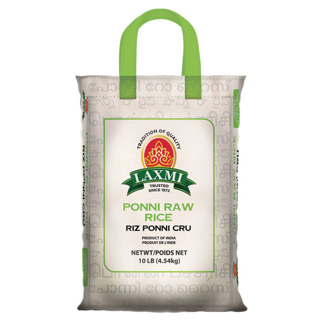 LX. PONNI RAW RICE 4X10 LB