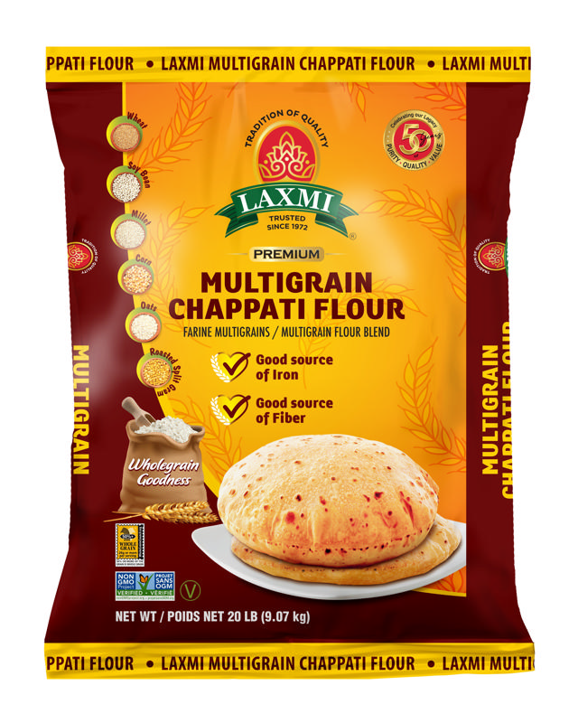 LX. MULTIGRAIN CHAPATI FLOUR 2X20 LB (NONGMO)