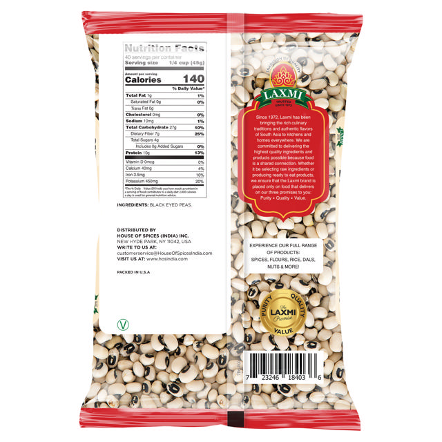 LX. BLACK EYED PEAS 10X4 LB