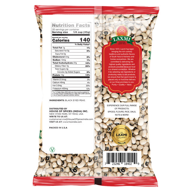 LX. BLACK EYED PEAS 20X2 LB