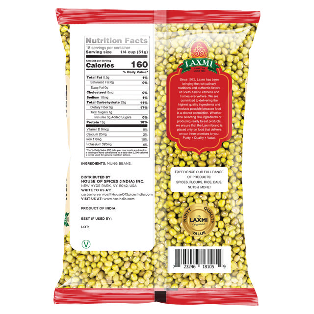 LX. WHOLE MOONG SMALL 20X2 LB