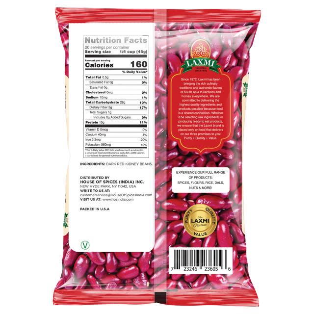 LX. RED KIDNEY BEAN DARK 20X2 LB