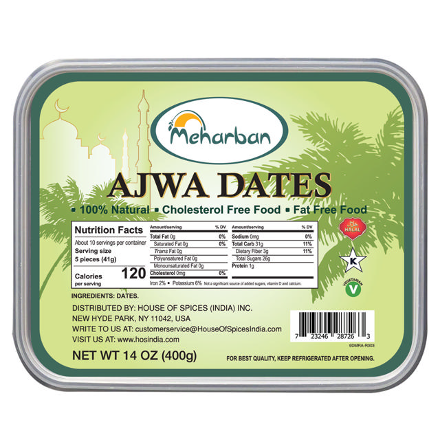 MEHARBAN AJWA DATES 16X400 GM