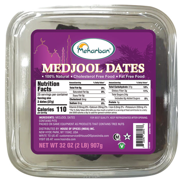 MEHARBAN MEDJOOL DATES 12X2 LB