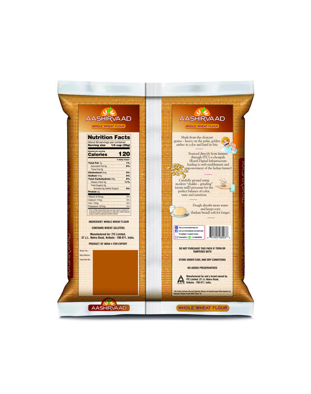 AASHIRVAAD ATTA 10X4 LB (EXPORT PACK)