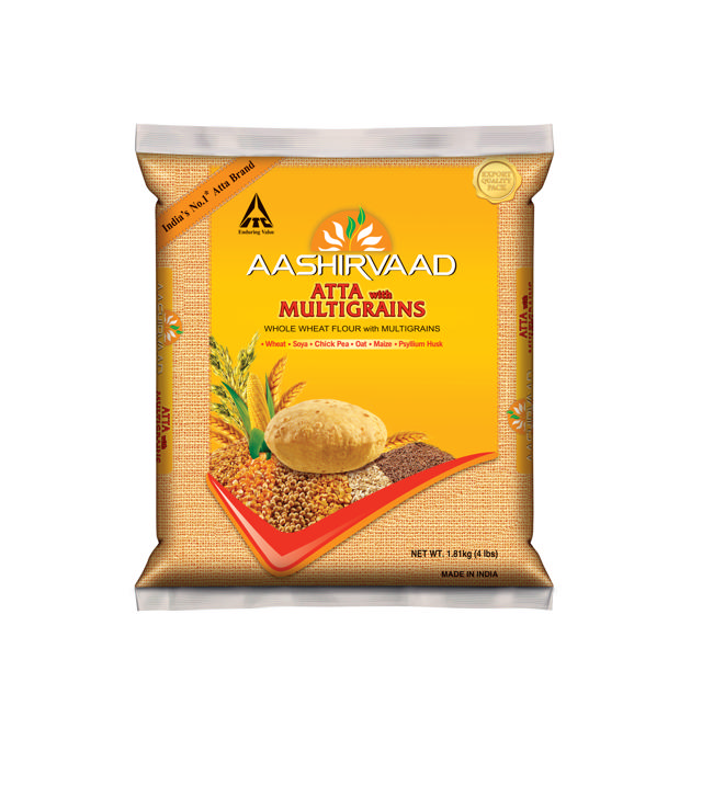 AASHIRVAAD WHOLE WHEAT MULTIGRAIN FLOUR 10X4 LB