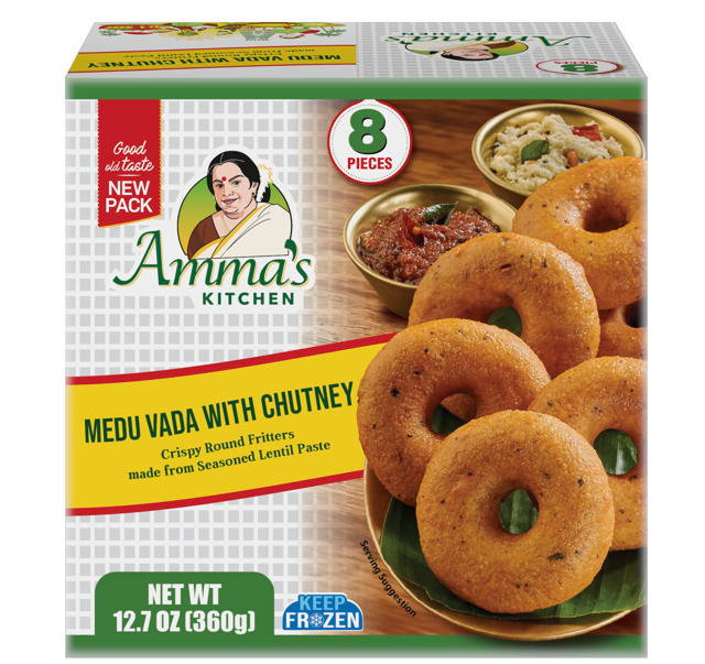 AK.MEDUVADA WITH CHUTNEY (8PCS) 12X360 GM [PS]