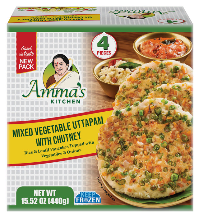 AK. MIX VEG UTTAPAM WITH CHUTN.(4PCS)12X440 GM[PS]