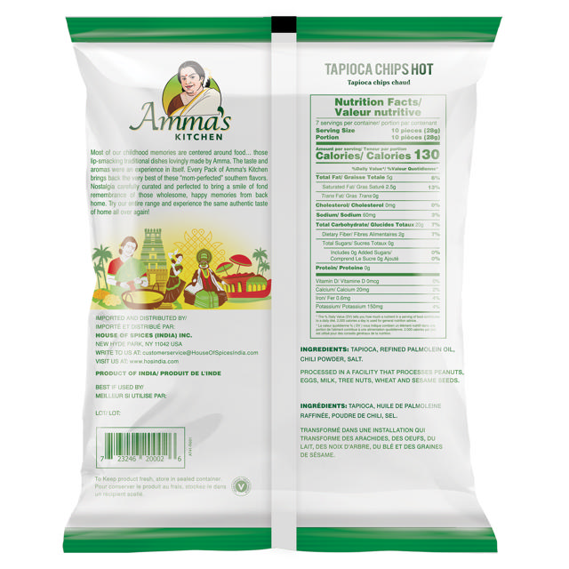 AK. TAPIOCA CHIPS HOT 20X200 GM (NP)