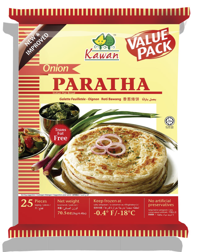 KAWAN ONION PARATHA BLK 8X25X80 GM NO RTN