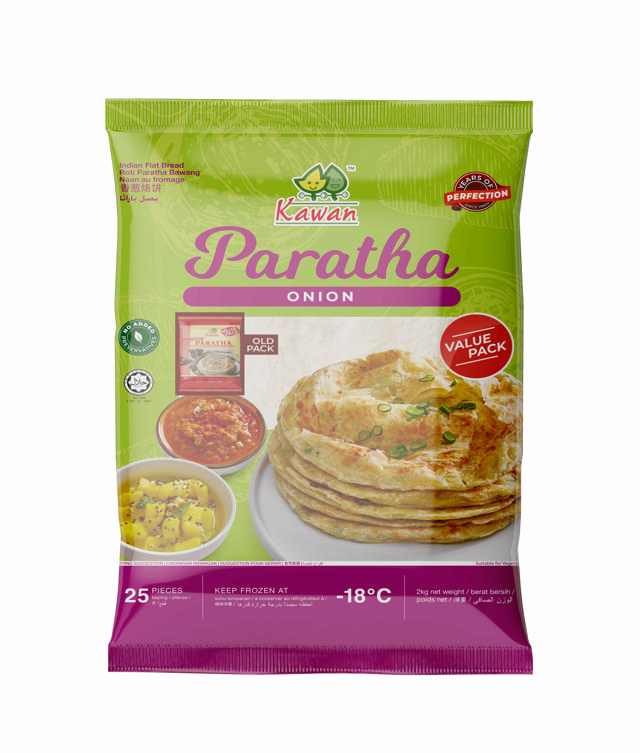 KAWAN ONION PARATHA BLK 8X25X80 GM NO RTN