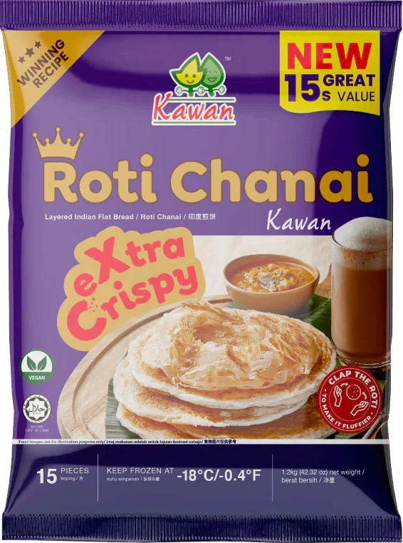 KAWAN ROTI CHANAI BLK 12X15X80 GM