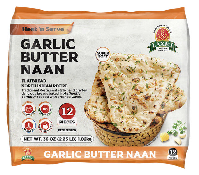 LX. GARLIC BUTTER NAAN BLK 8X12X85 GM [NP]