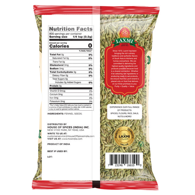 LX. FENNEL SEED 20X400 GM (NONGMO)