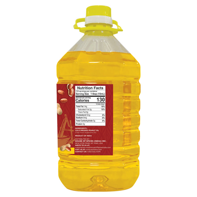 LX. COLD PRESSED PEANUT OIL 4X5 LTR