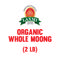 LX. ORGANIC WHOLE MOONG 20X2 LB