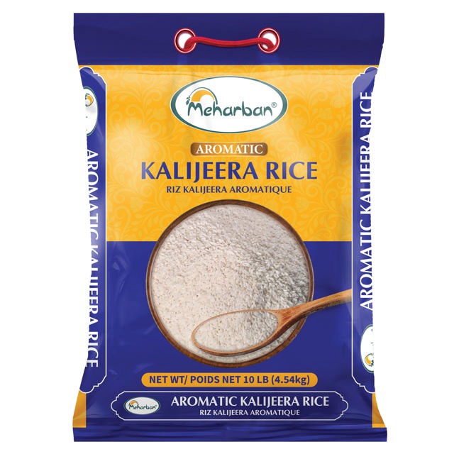 MEHARBAN KALI JEERA RICE 4X10 LB POLY PACK