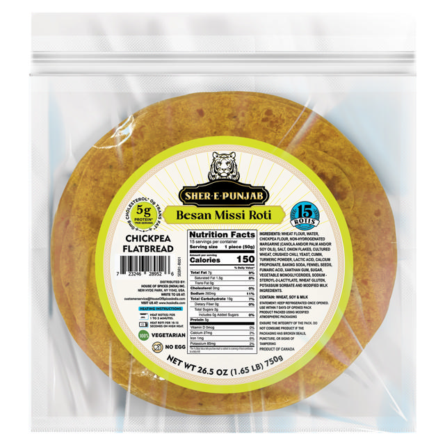 SHER-E-PUNJAB MISSI/BESAN ROTI 10X15X50 GM